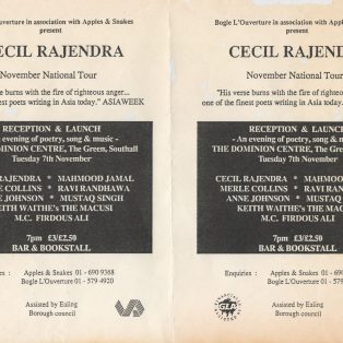 Cecil Rajendra Tour