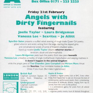 Angels with Dirty Fingernails - A Spin/Stir Salon